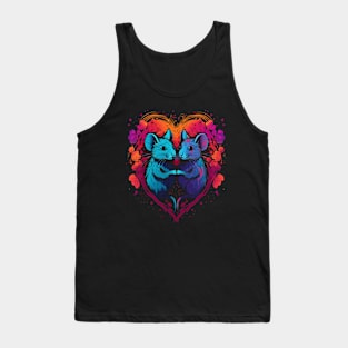 Rat Couple Valentine Tank Top